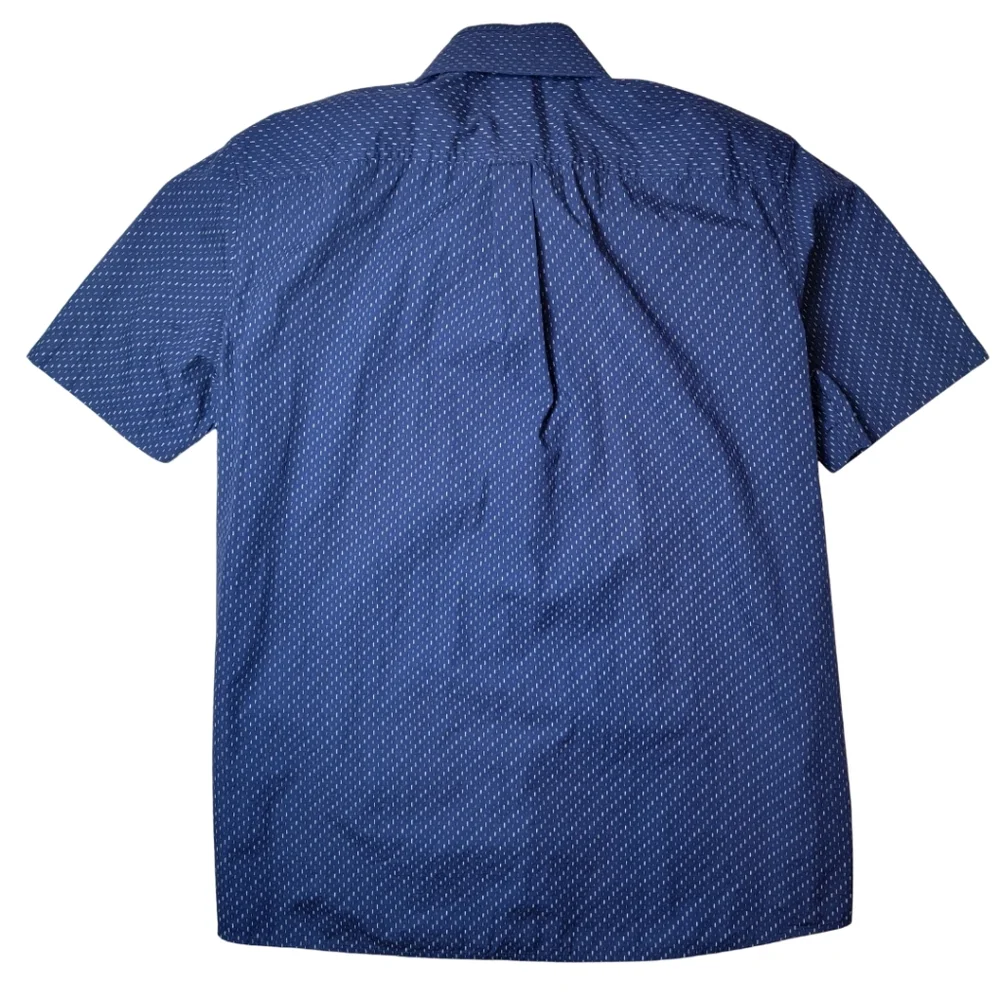 johnnie-O Hangin' Out Blue Short Sleeve Button Down Shirt - Picture 3 of 7